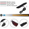 Red Lens Full LED Bumper Reflector Lights Compatible With 2018-up Toyota Camry, Function As Tail, Brake & Rear Fog Lamps