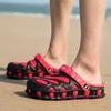 Men Sandals 2 Summer Hole Shoes Rubber  Men Garden Shoes Outdoor Beach Flat Sandles for Men Shoes2024