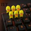 3D Printed Animal Statue Angry Yellow Duck Ornament, Funny Desk Cute Decor Decoration, Miniature Figurine for Home Office Collectible Mini Figure
