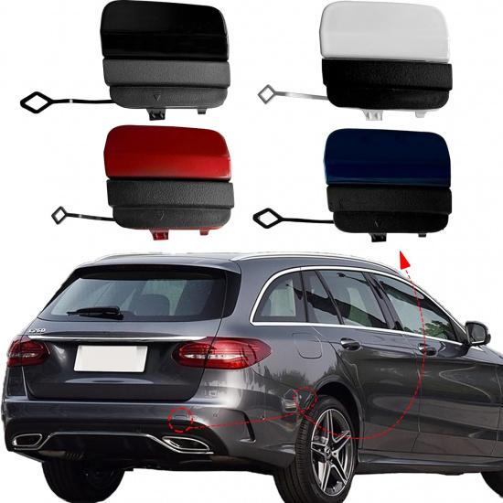 Rear Bumper Tow Hook Cover for Mercedes Benz C Class W205 Sedan C300 C400 C43AMG 2019 2020 2021 Towing Hook Eye Cap 2058853303 Right Passenger Side