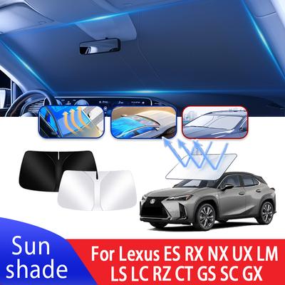 Car Sun Visor For Lexus Es Rx Nx Ux Lm Ls Lc Rz Ct Gs Sc Gx Auto Front Windshield Sunshade Heat Insulation Summer Accessories