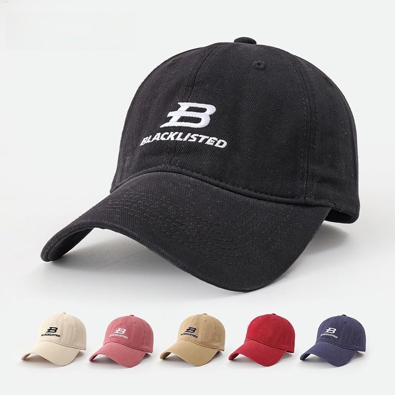 Embroidered Baseball Cap With Adjustable Strap For Summer Sun Protection