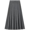 Damen Eleganter Plissierter A-Linien Winter Maxirock