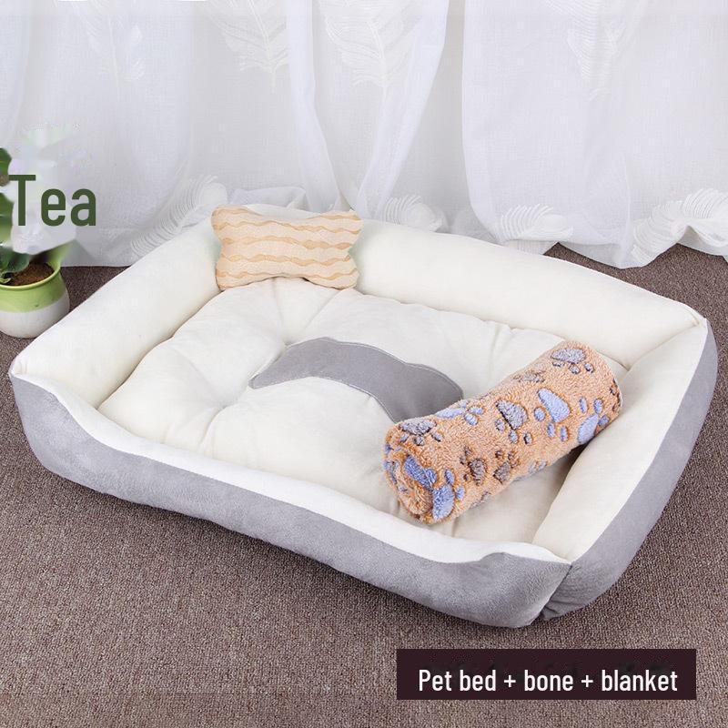 

Лежак для домашних собак и кошек - теплый коврик на все времена года для золотистого ретривера и Тедди L (80*60*15CM)