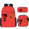 Game Incredibox Sprunki Pattern Large Capacity Three Piece Students School Bag