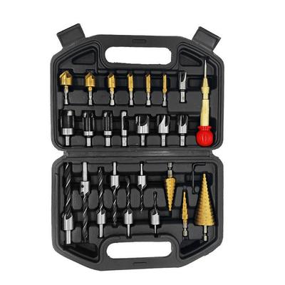 26 τμχ Μύτες τρυπανιού Combo Set Pagoda Drill Center Punch Positioner τριών σημείων Countersunk Drill Drill