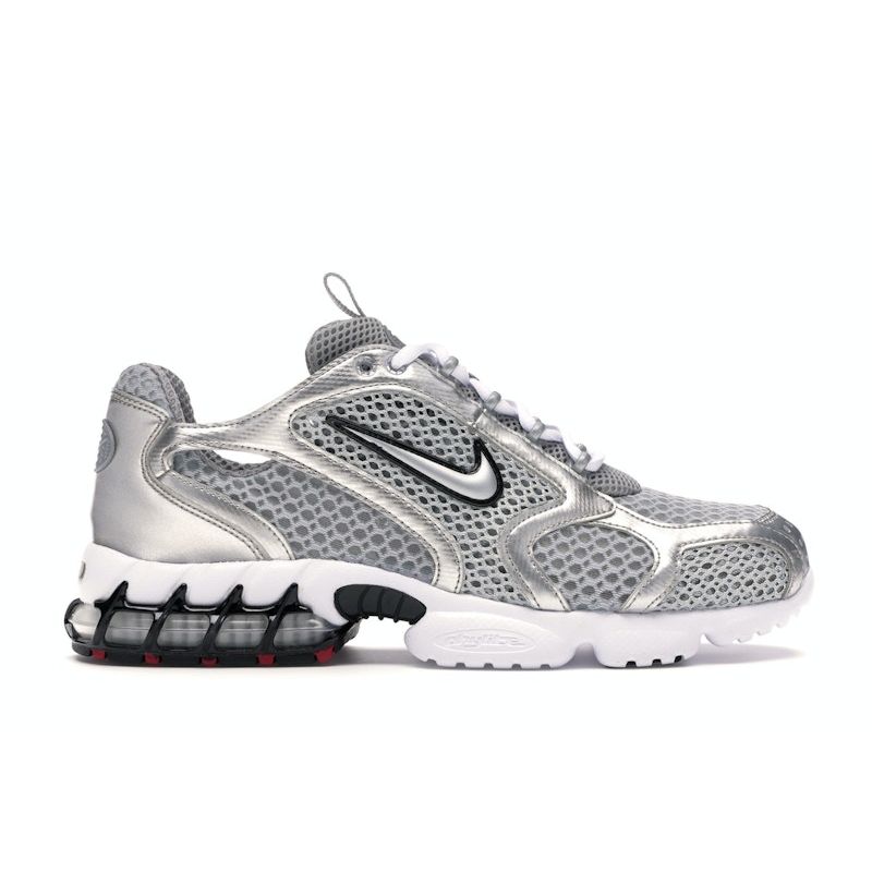 Nike Zoom Spiridon Caged 2 Metalická stříbrná Pánské tenisky Světle kouřově šedá CJ1288-001