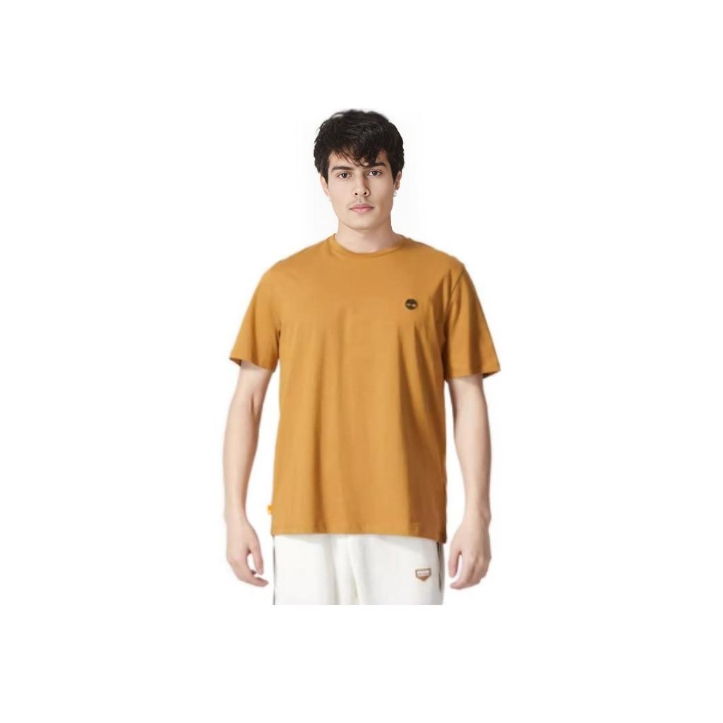 Timberland Solid Color Micro Logo Sports Casual Round Neck Breathable Short Sleeve T-Shirt Men T-Shirts A6DKUP47