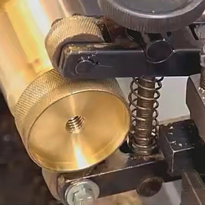 Rullino zigrinatore regolabile a doppia ruota, diametro 19 mm, rulli in lega di alluminio per tornio mini 0618, pezzo da lavorare 10-35 mm