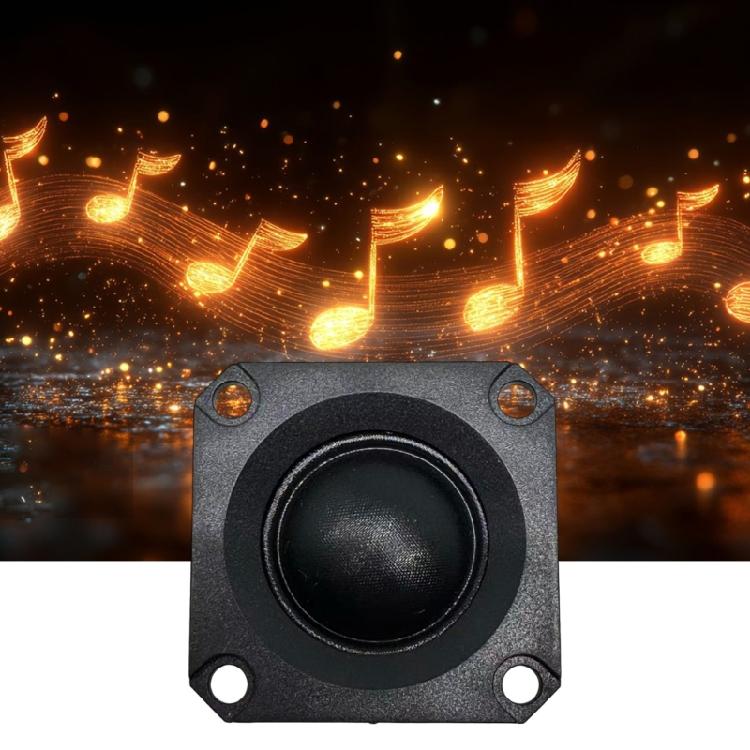 Haut-parleur tweeter à dôme soie 40 mm peu encombrant avec impédance stable de 4 Ohms pour des configurations auditives polyvalentes
