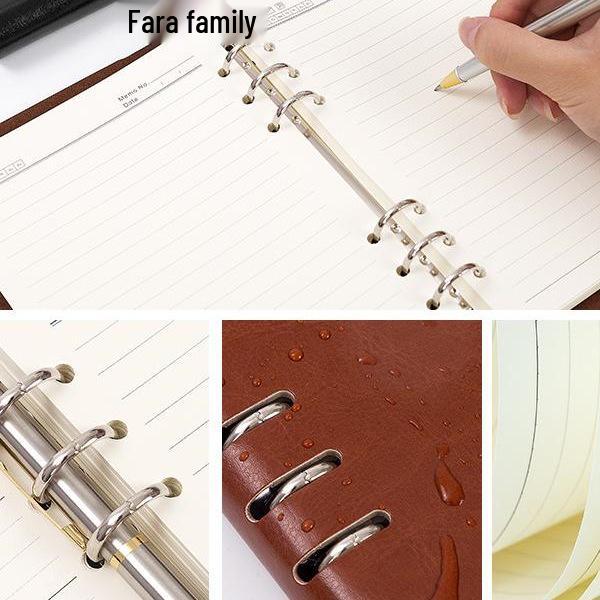 2024 A5 & B5 Loose-Leaf Business Notebook with Removable Ring Binder