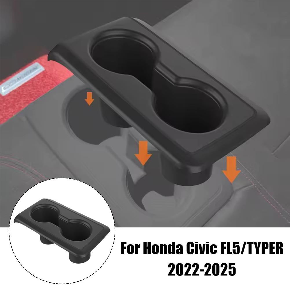 For 2025 2025 2025 2025 Honda Civic FL5 TYPE-R Silicone Cup Cover Rear Seat and Center Console Cup Stand Cup Mat Car Interior