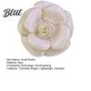 Sweater Scarf Brooch Button Camellia Shape Alloy with Glossy Glaze