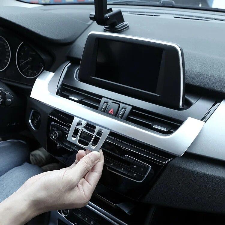 ABS Car Interior Control Navigation Panel Trim Cover Fit For BMW 2 Series F45 F46 218i 220i 2015-2018 Auto Interior Accessories