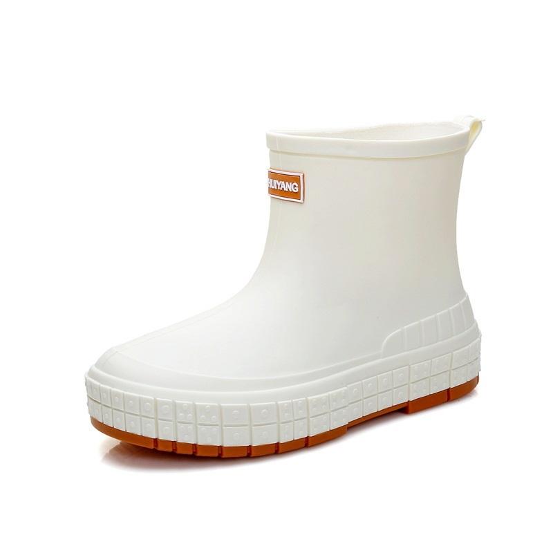 Women's Autumn And Winter Fashionable Short Tube Rain Shoes Waterproof Rubber Shoes