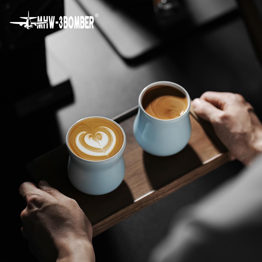 MHW-3BOMBER 150ml Ceramic Cup Tea Mugs Ceramic Espresso Cups for Latte Art Cocoa Cappuccino Cafe Bar Tool Kitchen Accessories