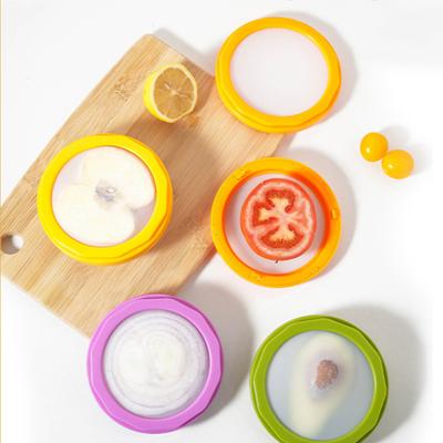 Yousheng Avocado Saver Holder Onion Storage Container BPA-Free Fruit Vegetable Keeper for Fridge Space Saving Lemons Tomatoes Garlic Storage