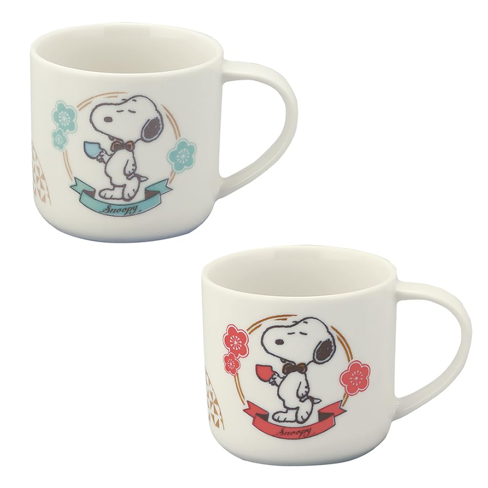 Yamaka Shoten Snoopy Nostalgia Mug (Set of 2 Colors)