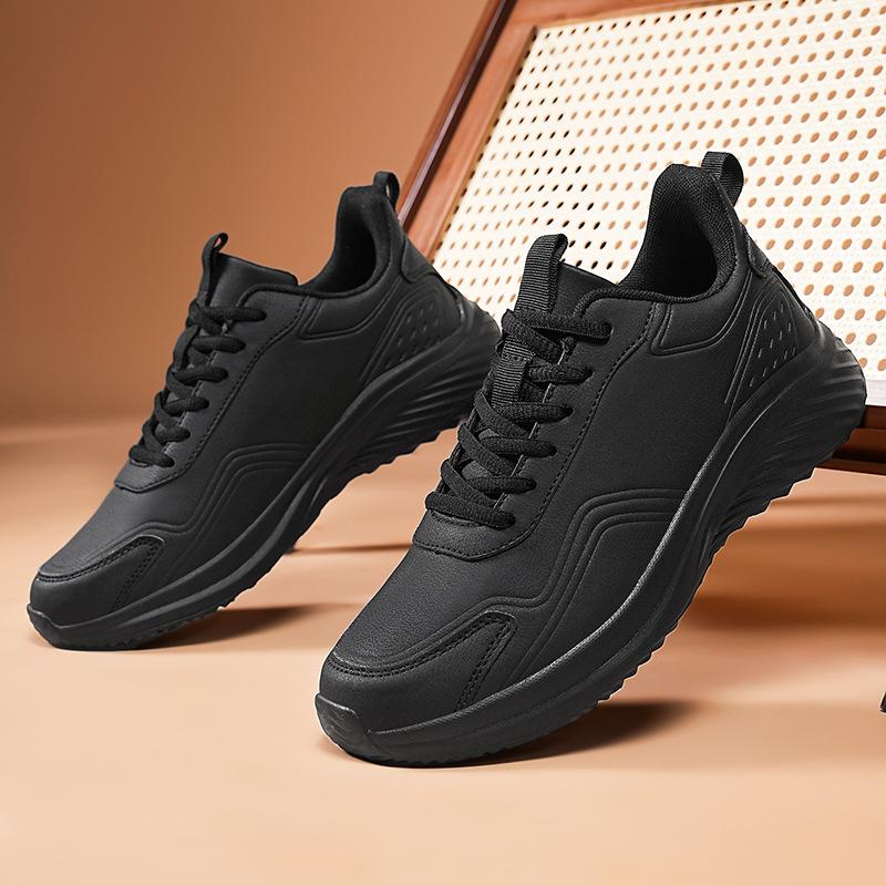 Nové kožené pánské velké velikosti, podzimní a zimní ležérní sportovní boty pro teenagery, lehké, prodyšné, s měkkou podrážkou, běžecké boty