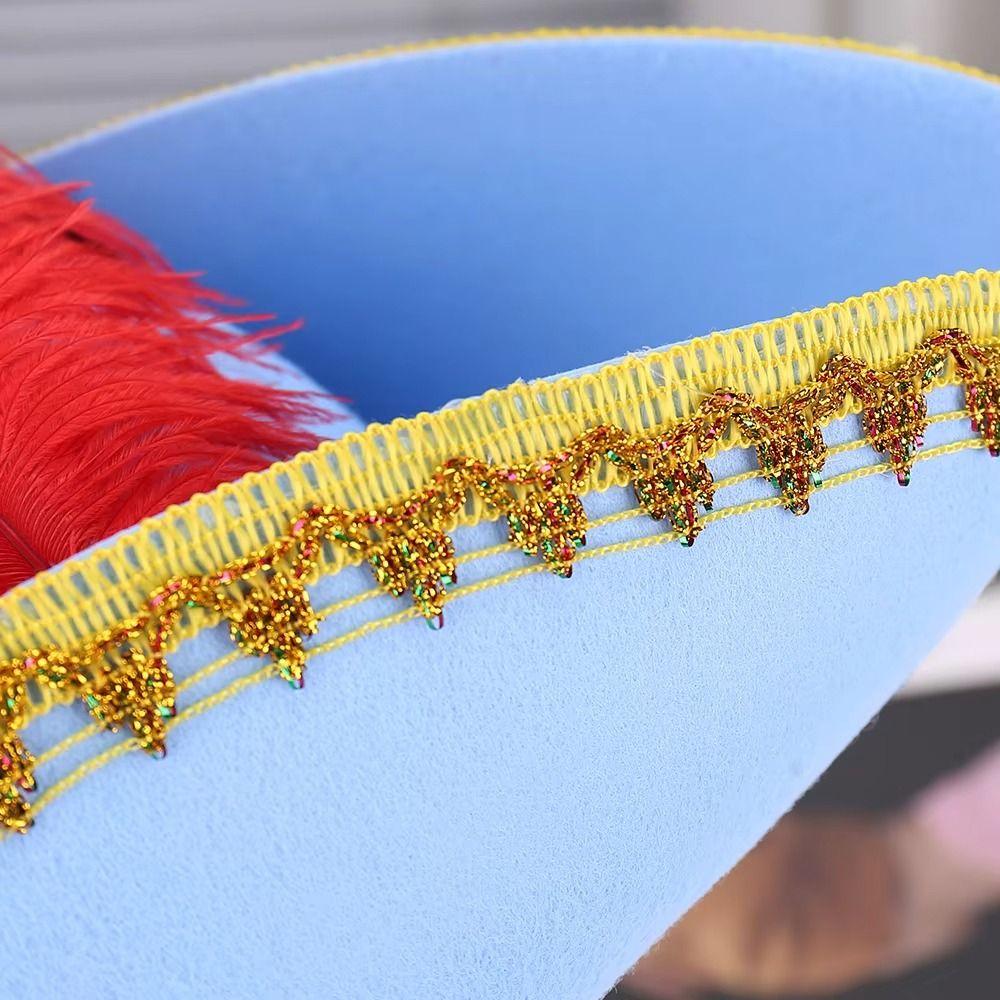 Stage Performance Pirate Hat Carnival Party Comfortable Cosplay Pirate Hat Felt Material Vintage Design Party Pirate Cap