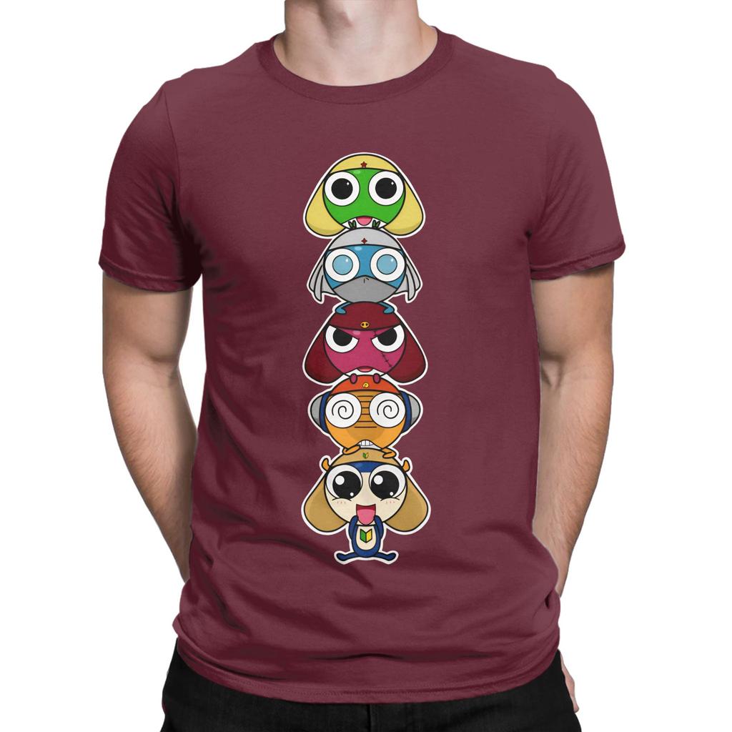 Men Womens TShirt Leap Frogs In Space Sgt Frog Keroro Vintage Cotton Tees Short Sleeve T Shirt Crew Neck Clothes New Arrival