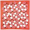 Japanese Kyoto KURUMI Large Shantung Camellia B Pink Goods, Accessories, Furoshiki, Pattern,