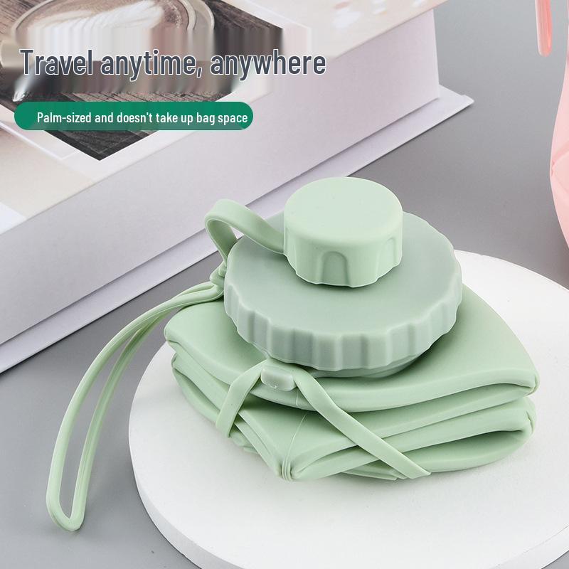 Silicone Foldable Water Cup: Heat-Resistant, Drop-Proof, Portable, Telescopic Kettle with Box for Outdoor Sports and Travel