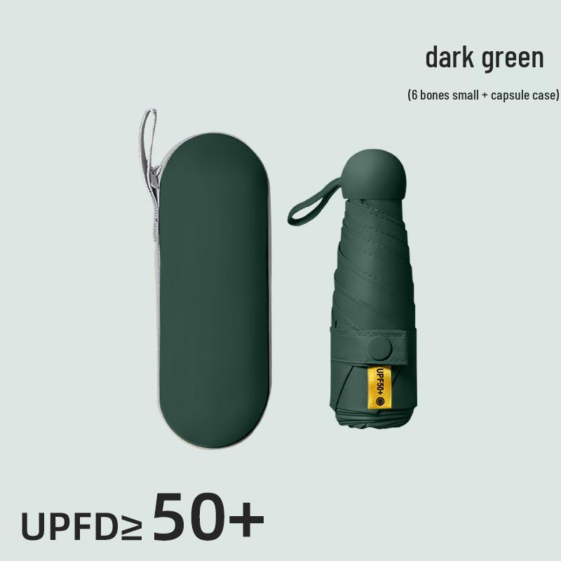 Compact UV Protection Dual-Use Mini Umbrella for Sun and Rain