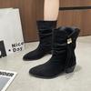 Fashion 2025Winter Shoes Women Boots Casual Lightweight Ankle Boots Plus Size Comfortable Soft Bottom Flats Women Couple Botas De Mujer