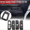 For 2024-25 Toyota Prado Land Cruiser Wood Grain Window Lift Panel Switch Cover