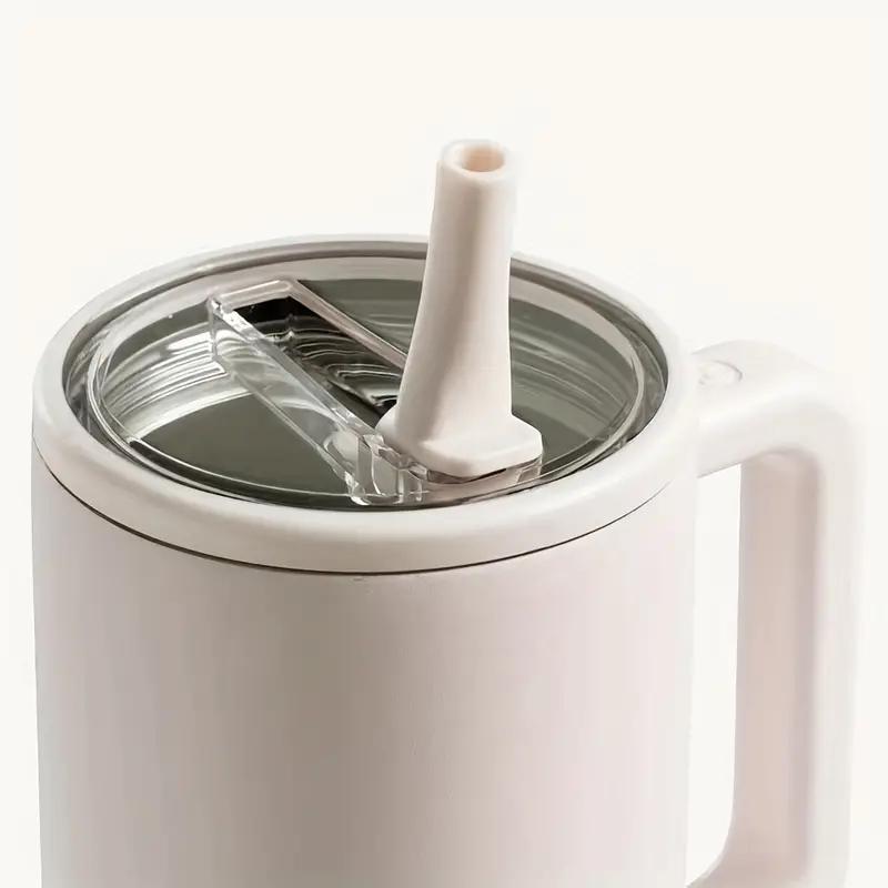 2 Pack 40 Oz Tumbler Flip Straw Lid Replacement Fit for Stanley Quencher, Spill Proof Splash Resistant Tumbler Lids,Reusable