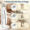 Safe Automatic 2-in-1 Pet Nail Clipper Grinder Foldable USB Rechargeable LED Light Low Noise Stainless Steel Pet Grooming
