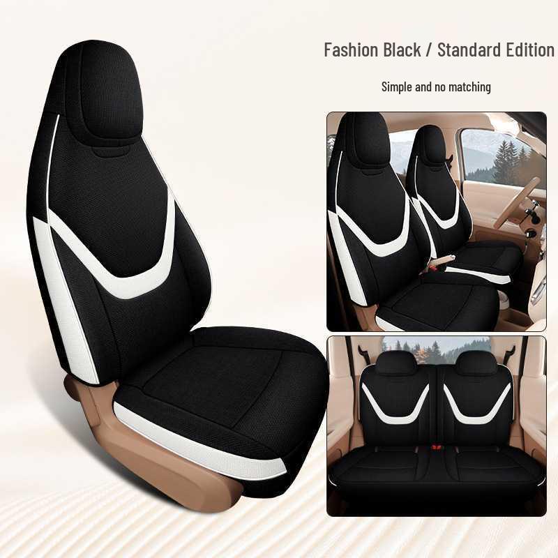 Wuling Hongguang MiniEV Macaron Linen Seat Covers - 5th Gen, 26 Models Four-seater Full Enclosure for 5th Gen MINI