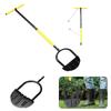 Tagliaerba con Manico a T Mezzaluna Dentato Bordatore Manuale Resistente all'Usura Rinforzato Giardinaggio per Fornitura Giardino di Casa