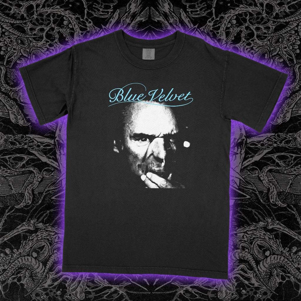 Blue Velvet Tshirt David Lynch Movie Cult Noir Style Relaxed and Casual Unisex Pure Cotton Allseason Streetwear Shirt