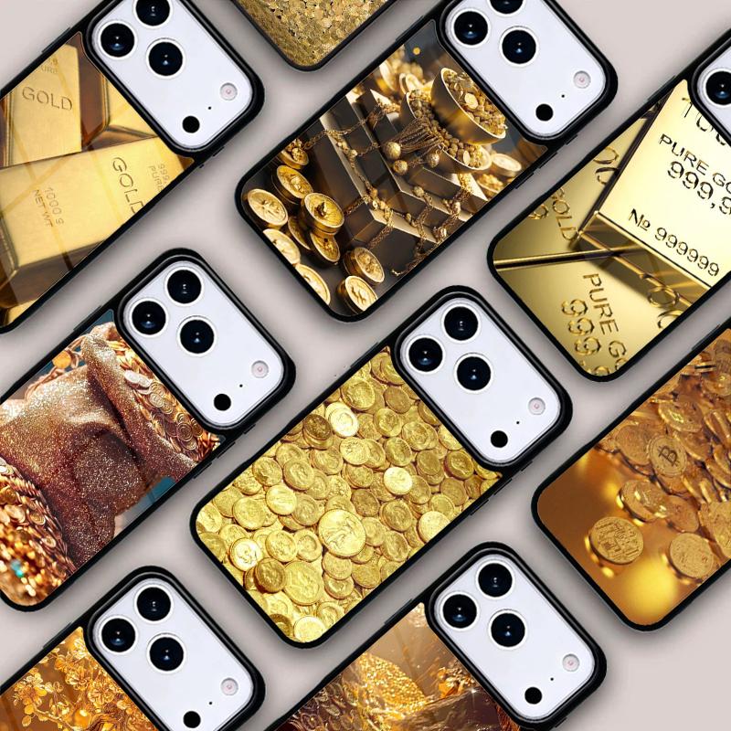 Switzerland Fine Gold Phone Case For IPhone 17 16e 15 14 13 12 11 Pro Max Air Mini Soft Protective Cover