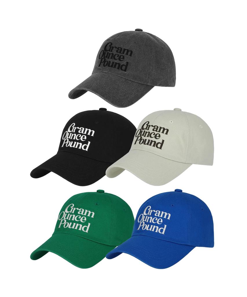 GRAM OUNCE POUND [5Colors] Everyday Logo 6-Panel Cap