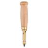 Wooden Handle Screw Auto Hole Punch Leather DIY Hand Craft Stitching Tool with 1.5-4mm Tips
