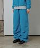 ODDSTUDIO Button Point Fleece Pintuck Pants - Blue
