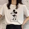 Retro Cartoon Womens Tshirt Mickey Mouse Harajuku Cotton Tshirt Fashion Womens Shirt Summer Top Short Sleeve Shirt