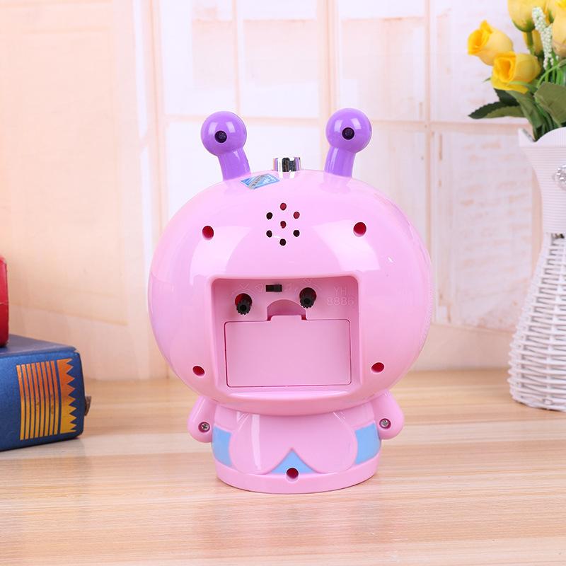 Super cute shape voice alarm clock, cartoon-shaped seat clock, creative children's wake-up clock