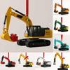2025 Christmas Advent Calendar 2D Flat Acrylic Construction Vehicle Ornaments Heavy Equipment Xmas Countdown Calendar Gifts Box