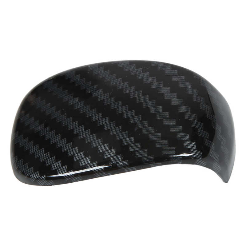 Shift Head Sticker Eye Catching Wearproof Carbon Fiber Style Unique Gear Shift Knob Cover Trim Antiscratch for
