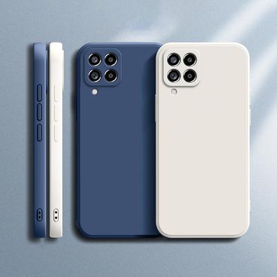 Coque de protection arrière en silicone liquide pour Samsung Galaxy A22 4G M22 M32 4G