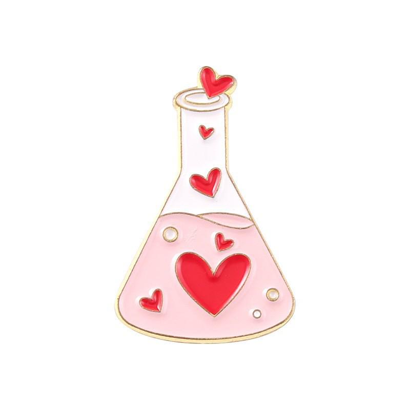 Broche de Elemento Metálico de Química - Alfinete de Desenho Animado para Decoração e Emblemas.
