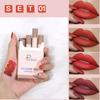 Pudaier Silk Soft Smoke Tube Lipstick Set Matte Soft Mist Portable Moisturizing Non-dry Lipstick