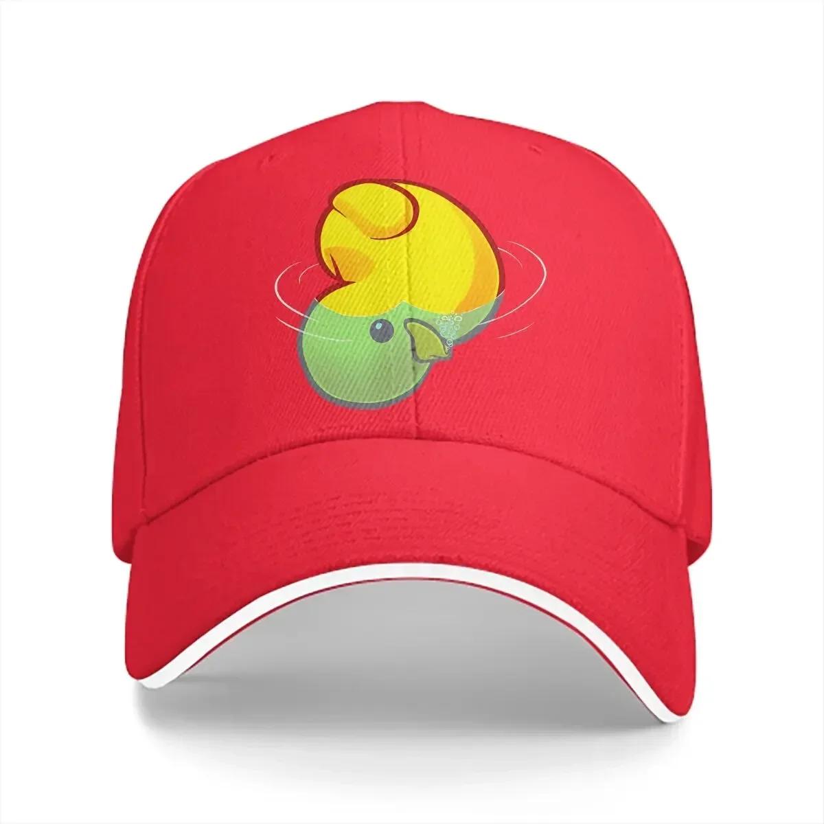 Summer Cap Sun Visor Drowning Rubber Ducky Hip Hop Rubber Duck Peaked Hats Adjustable
