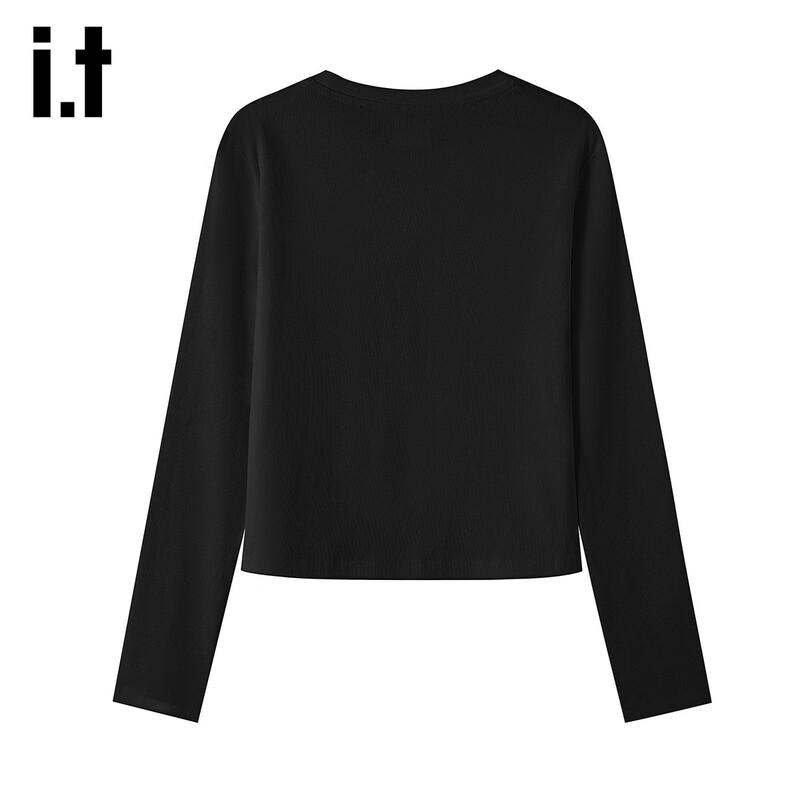 Izzue IT Women's Casual Half-Zip Long-Sleeve T-Shirt