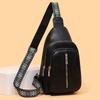 Women's Chest Bag Soft Leather Crossbody Bag Travel Shoulder Bag