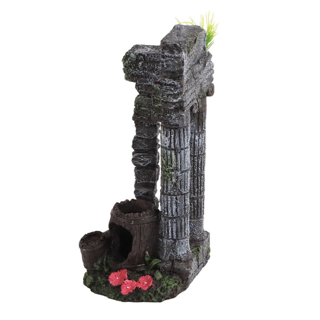 Aquarium Decoration Roman Columns Simulation Reusable Resin Fish Tank Landscape Ornament